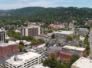 Downtown Asheville as it looks today