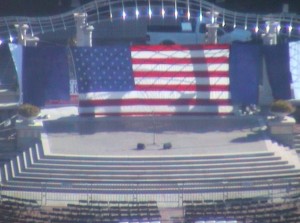 Preparations for the Bill Clinton Rally - Asheville NC